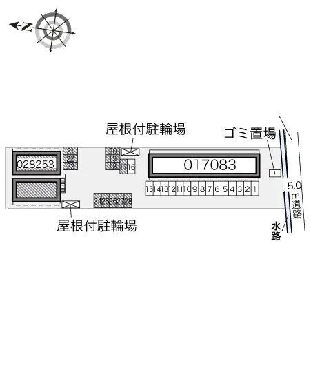 福山市神辺町川南 月極駐車場